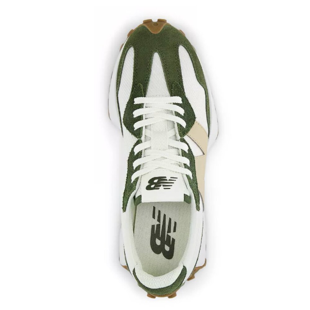 New Balance 327 RARE Womens Casual Sneakers Shoes White Green Tan size 6 - Picture 7 of 16